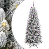 Vidaxx sapin de Noël artificiel blanc 240 cm PVC et plastique et acier et PE