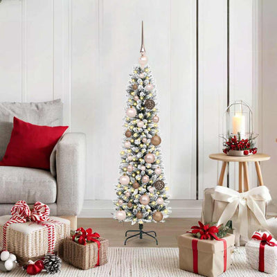 Vidaxx sapin de Noël artificiel avec 150 LED blanc 120 cm PVC et métal et plastique