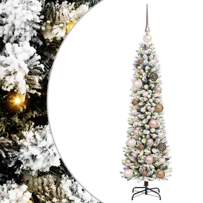 Vidaxx sapin de Noël artificiel avec 150 LED blanc 120 cm PVC et métal et plastique