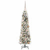 Vidaxx sapin de Noël artificiel avec 150 LED blanc 120 cm PVC et métal et plastique