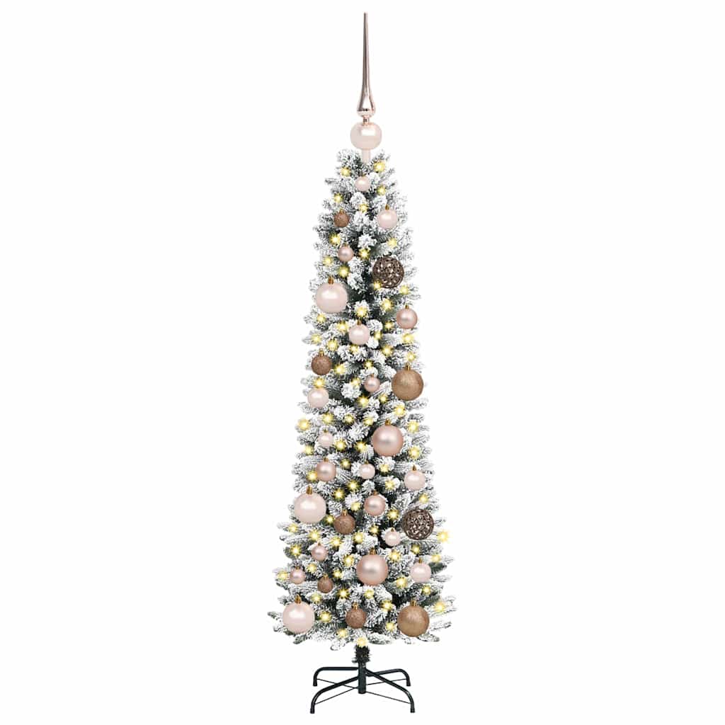 Vidaxx sapin de Noël artificiel avec 150 LED blanc 120 cm PVC et métal et plastique