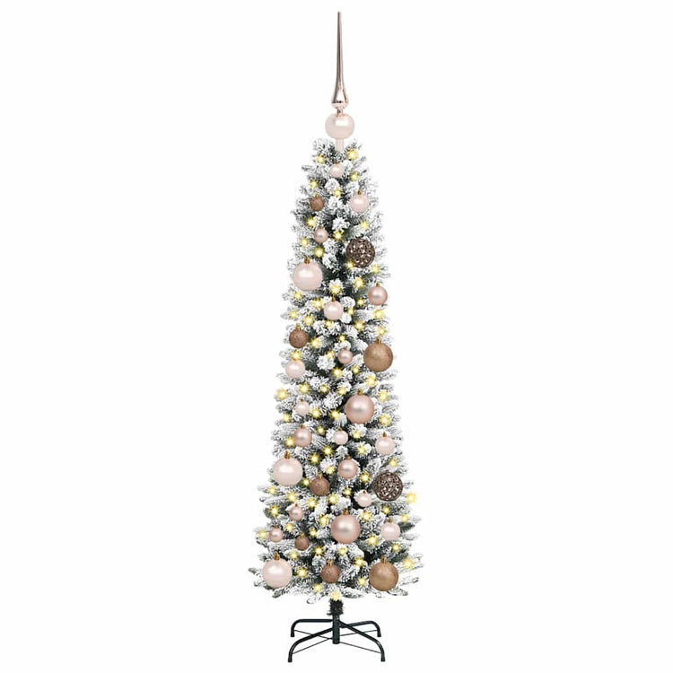 Vidaxx sapin de Noël artificiel avec 150 LED blanc 120 cm PVC et métal et plastique