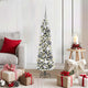 Vidaxx sapin de Noël artificiel avec 150 LED blanc 120 cm PVC et métal et plastique