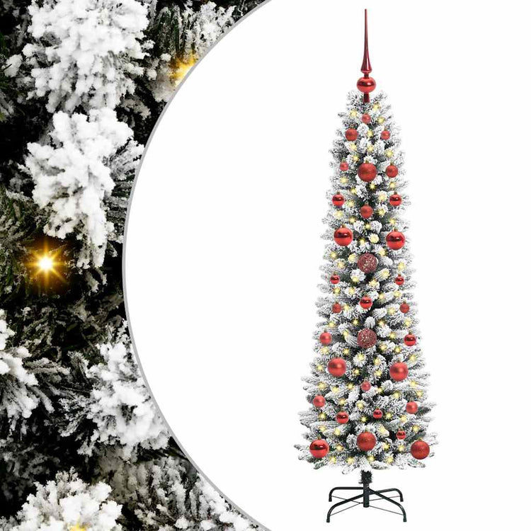 Vidaxx sapin de Noël artificiel avec 150 LED blanc 120 cm PVC et métal et plastique