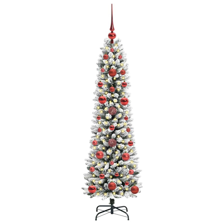 Vidaxx sapin de Noël artificiel avec 150 LED blanc 120 cm PVC et métal et plastique