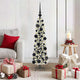 Vidaxx sapin de Noël artificiel avec 150 LED blanc 120 cm PVC et métal et plastique