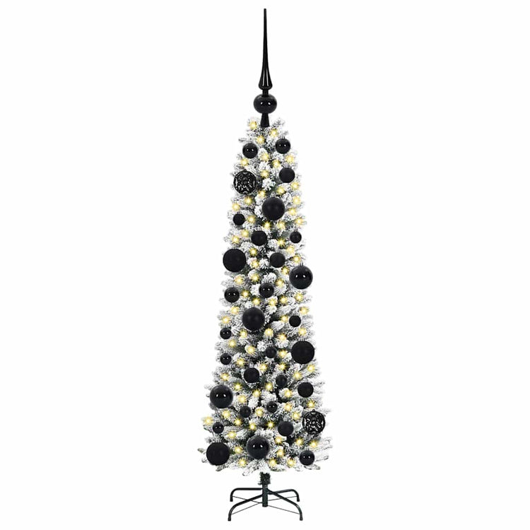 Vidaxx sapin de Noël artificiel avec 150 LED blanc 120 cm PVC et métal et plastique