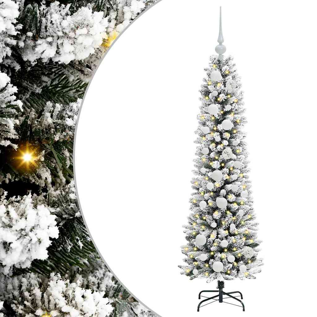 Vidaxx sapin de Noël artificiel avec 150 LED blanc 120 cm PVC et métal et plastique