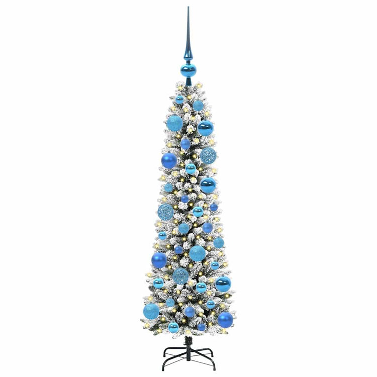 Vidaxx sapin de Noël artificiel avec 150 LED blanc 120 cm PVC et métal et plastique