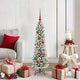 Vidaxx sapin de Noël artificiel avec 150 LED blanc 120 cm PVC et métal et plastique