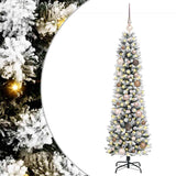 Vidaxx sapin de Noël artificiel avec 150 LED blanc 150 cm PVC et métal et plastique - afbeelding 2