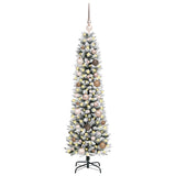 Vidaxx sapin de Noël artificiel avec 150 LED blanc 150 cm PVC et métal et plastique - afbeelding 3