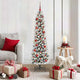 Vidaxx sapin de Noël artificiel avec 150 LED blanc 150 cm PVC et métal et plastique