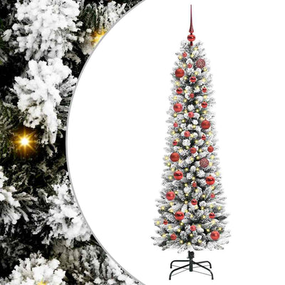 Vidaxx sapin de Noël artificiel avec 150 LED blanc 150 cm PVC et métal et plastique