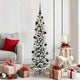 Vidaxx sapin de Noël artificiel avec 150 LED blanc 150 cm PVC et métal et plastique