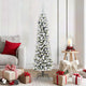 Vidaxx sapin de Noël artificiel avec 150 LED blanc 150 cm PVC et métal et plastique