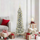 Vidaxx sapin de Noël artificiel avec 150 LED blanc 150 cm PVC et métal et plastique