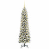 Vidaxx sapin de Noël artificiel avec 150 LED blanc 150 cm PVC et métal et plastique