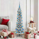 Vidaxx sapin de Noël artificiel avec 150 LED blanc 150 cm PVC et métal et plastique
