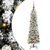 Vidaxx sapin de Noël artificiel avec 150 LED blanc 150 cm PVC et métal et plastique