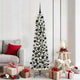Vidaxx sapin de Noël artificiel avec 300 LED blanc 180 cm PVC et métal et plastique