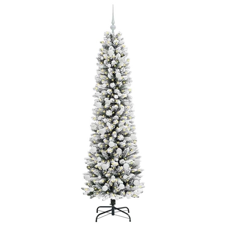 Vidaxx sapin de Noël artificiel avec 300 LED blanc 180 cm PVC et métal et plastique