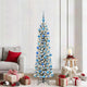 Vidaxx sapin de Noël artificiel avec 300 LED blanc 180 cm PVC et métal et plastique