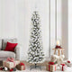 Vidaxx sapin de Noël artificiel avec 300 LED blanc 210 cm PVC et métal et plastique