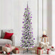 Vidaxx sapin de Noël artificiel avec 300 LED blanc 210 cm PVC et métal et plastique