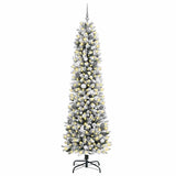 Vidaxx sapin de Noël artificiel avec 300 LED blanc 240 cm PVC et métal et plastique - afbeelding 3
