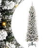 Vidaxx sapin de Noël artificiel avec 300 LED blanc 240 cm PVC et métal et plastique