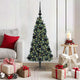 Vidaxx sapin de Noël artificiel éclairé par le givre avec jeu de boules vert 120 cm