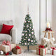 Vidaxx sapin de Noël artificiel illuminé avec jeu d'ampoules vert 120 cm