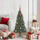 Vidaxx sapin de Noël artificiel illuminé avec jeu de boules vert 120 cm