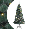 Vidaxx sapin de Noël artificiel illuminé avec jeu de boules vert 150 cm