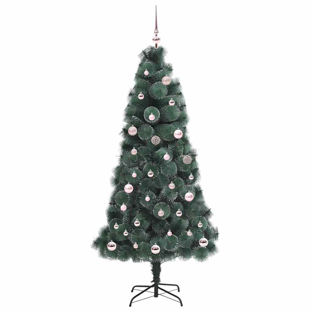 Vidaxx sapin de Noël artificiel illuminé avec jeu de boules vert 150 cm