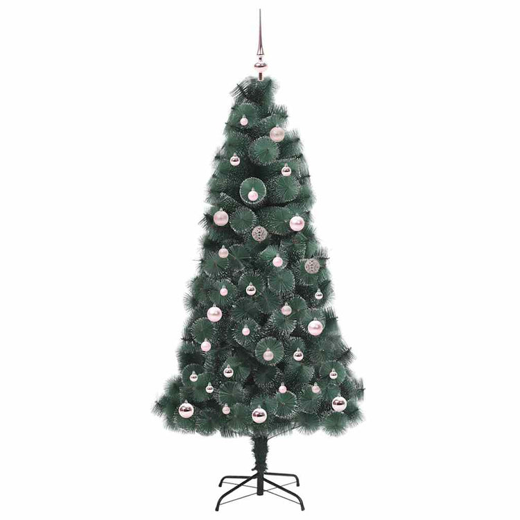 Vidaxx sapin de Noël artificiel illuminé avec jeu de boules vert 150 cm