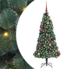 Vidaxx sapin de Noël artificiel illuminé avec jeu de boules vert 150 cm
