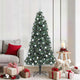 Vidaxx sapin de Noël artificiel avec éclairage et jeu de boules vert bonnet 180 cm