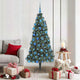 Vidaxx sapin de Noël artificiel illuminé avec jeu de boules vert 180 cm
