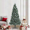 Vidaxx sapin de Noël artificiel illuminé avec jeu de boules vert 210 cm