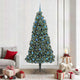 Vidaxx sapin de Noël artificiel illuminé avec jeu de boules vert 210 cm