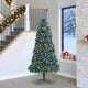 Vidaxx sapin de Noël artificiel illuminé avec jeu de boules vert 240 cm
