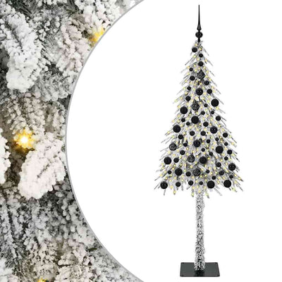 VidaXL Sapin de Noël avec 300 LED avec standard blanc 180 cm PE et acier