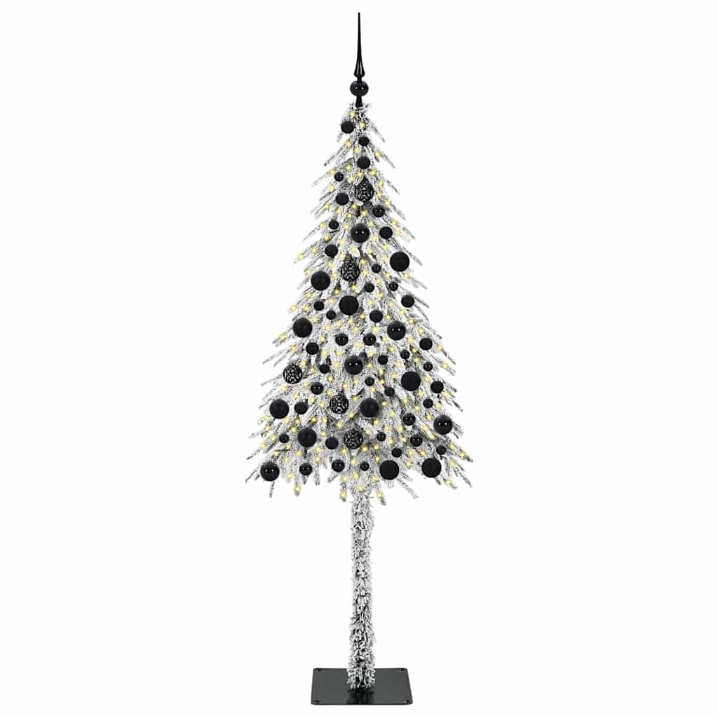 VidaXL Sapin de Noël avec 300 LED avec standard blanc 180 cm PE et acier