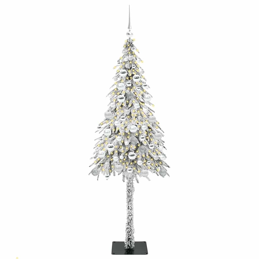 VidaXL Sapin de Noël avec 300 LED avec standard blanc 180 cm PE et acier