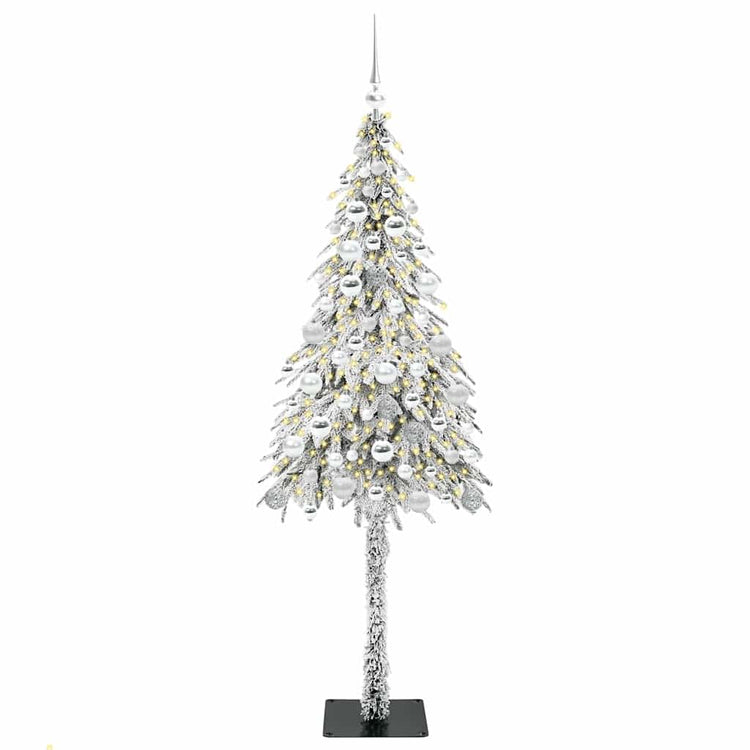 VidaXL Sapin de Noël avec 300 LED avec standard blanc 180 cm PE et acier