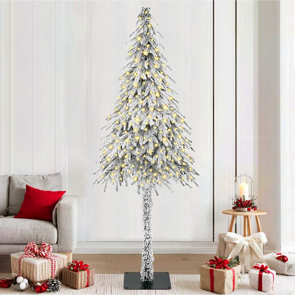 Vidaxx Sapin de Noël avec 300 LED avec standard blanc 210 cm PE et acier