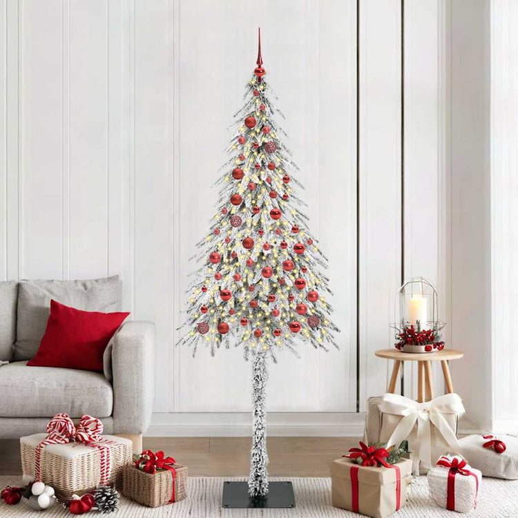 Vidaxx Sapin de Noël avec 300 LED avec standard blanc 210 cm PE et acier
