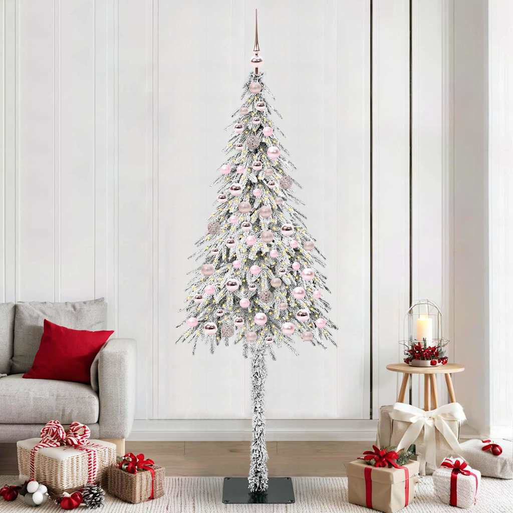 Vidaxx Sapin de Noël avec 300 LED avec standard blanc 210 cm PE et acier